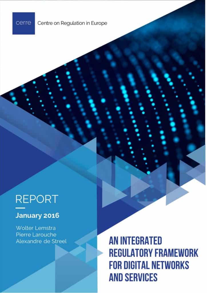 An integrated regulatory framework for digital networks and services
