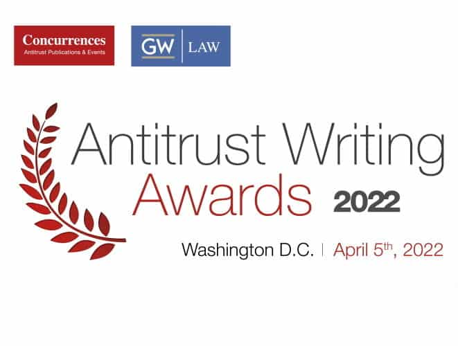 CERRE academics elected as winners at 2022 Antitrust Writing Awards in